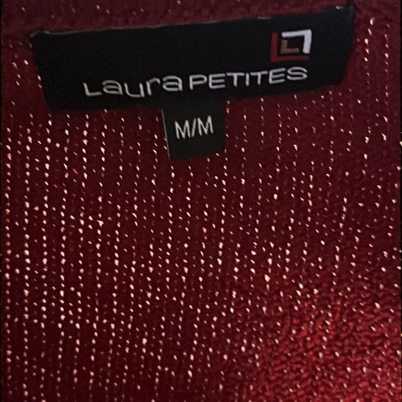 Red sweater Laura Petites size M - Picture 2 of 2